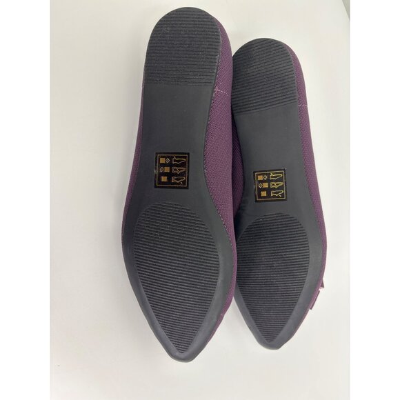 41 Hawthorn Oaklyn Textile Stretch Bow Ballet Flat Shoe Purple Sz 7.5 NWOB - Picture 5 of 6